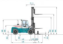 Chariots élevateurs frontaux diesel Konecranes SMV 10-600 B