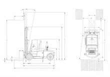 Chariots élevateurs frontaux diesel DanTruck 9466 Power +