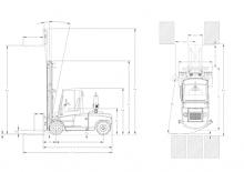 Chariots élevateurs frontaux diesel DanTruck 9496 Power +