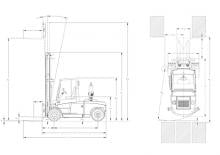 Chariots élevateurs frontaux diesel DanTruck 9689 Power +