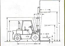 Chariots élevateurs frontaux diesel Clark C 500-y-100 D