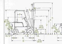Chariots élevateurs frontaux diesel Clark C 500-y-200 D
