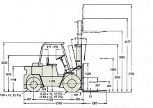 Chariots élevateurs frontaux diesel Clark C 500-y-60 D