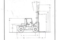 Chariots élevateurs frontaux diesel Clark C 500-ys-250 D