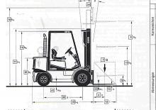 Chariots élevateurs frontaux diesel Clark CDP 25