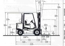 Chariots élevateurs frontaux diesel Clark CDP 40 H