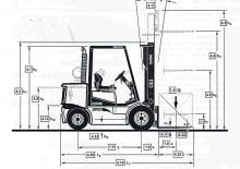 Chariots élevateurs frontaux diesel Clark CDP 50 H