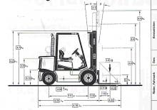 Chariots élevateurs frontaux diesel Clark CDP 50 S