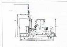 Chariots élevateurs frontaux diesel Heli CPCD 80 W