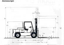 Chariots élevateurs frontaux diesel Clark DPH 50