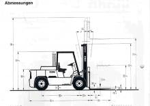 Chariots élevateurs frontaux diesel Clark DPH 70