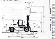 Chariots élevateurs frontaux diesel Clark DPL 120