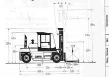 Chariots élevateurs frontaux diesel Clark DPL 70