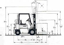 Chariots élevateurs frontaux diesel Clark DPM 12 P