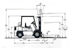 Chariots élevateurs frontaux diesel Clark DPM 25