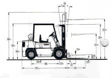 Chariots élevateurs frontaux diesel Clark DPM 30 L