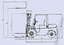 Chariots élevateurs frontaux diesel Belet DV 40 BV