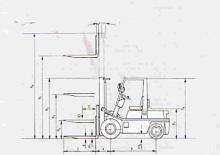 Chariots élevateurs frontaux diesel Nissan EGH 02 F 30 U