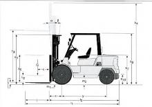 Chariots élevateurs frontaux diesel Nissan F 04 D 40 Q