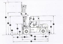 Chariots élevateurs frontaux diesel TCM FD 100 Z 8