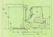 Chariots élevateurs frontaux diesel Komatsu FD 15 T-15