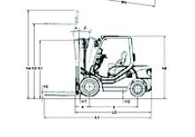 Chariots élevateurs frontaux diesel Komatsu FD 20 T 14