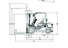 Chariots élevateurs frontaux diesel Komatsu FD 30 T 14