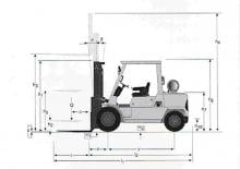 Chariots élevateurs frontaux diesel Mitsubishi FD 45 T
