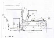 Chariots élevateurs frontaux diesel Komatsu FD 60 H 6