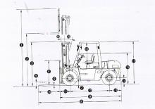 Chariots élevateurs frontaux diesel TCM FD 60 Z 8