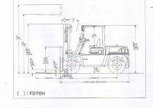 Chariots élevateurs frontaux diesel Komatsu FD 70-6