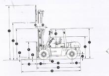 Chariots élevateurs frontaux diesel TCM FD 70 Z 8