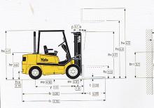 Chariots élevateurs frontaux diesel Yale GDP 20 TF
