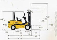 Chariots élevateurs frontaux diesel Yale GDP 25 RF