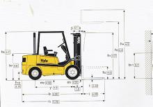 Chariots élevateurs frontaux diesel Yale GDP 25 TF