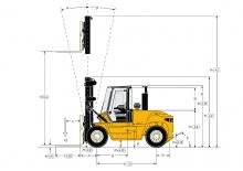 Chariots élevateurs frontaux diesel Yale GDP 80 DC