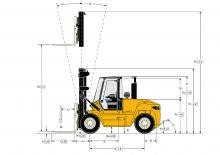 Chariots élevateurs frontaux diesel Yale GDP 90 DC
