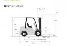 Chariots élevateurs frontaux diesel Clark GTS 33 D
