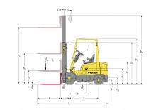 Chariots élevateurs frontaux diesel Hyster H 1.75 XM