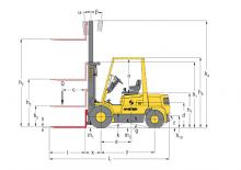 Chariots élevateurs frontaux diesel Hyster H 2.00 XM