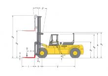 Chariots élevateurs frontaux diesel Hyster H 20.00 F