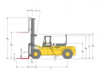 Chariots élevateurs frontaux diesel Hyster H 22.00 F