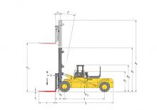Chariots élevateurs frontaux diesel Hyster H 36.00 E
