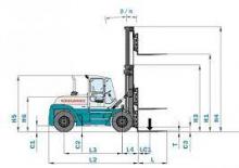 Chariots élevateurs frontaux diesel Konecranes SMV 45-1200 B
