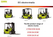 Chariots élevateurs frontaux  electriques Clark CEM 30 AC