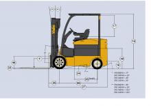Chariots élevateurs frontaux  electriques Yale ERC100VH