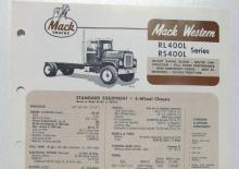 Chassis Mack RL400LS CA49 Cummins VB-210 6x2