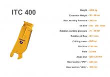 Cisaille pour ferailles et acier Italdem ITC 400