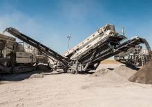 Installation de criblage mobile Metso Lokotrack ST3.8