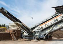 Installation de criblage mobile Metso Lokotrack ST3.8
